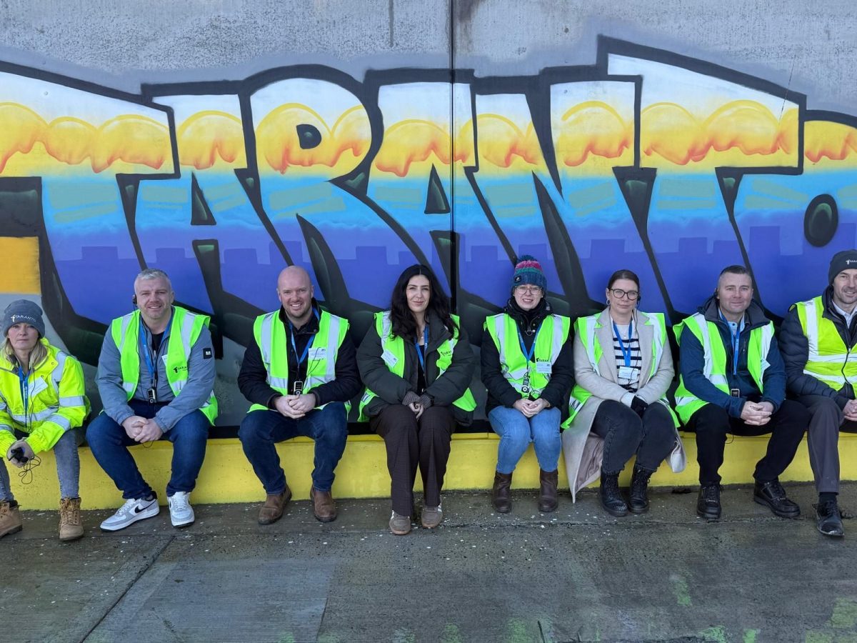 Members of the Robinsons Group Management Team during their visit to Taranto, Co. Armagh, to find out more about lean manufacturing