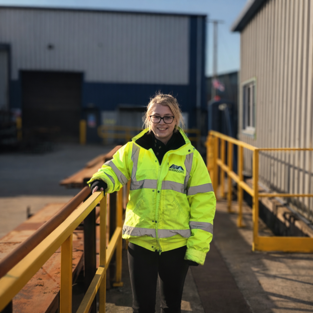 Aimie C, our operations supervisor, who has worked as a woman in construction for a number of years